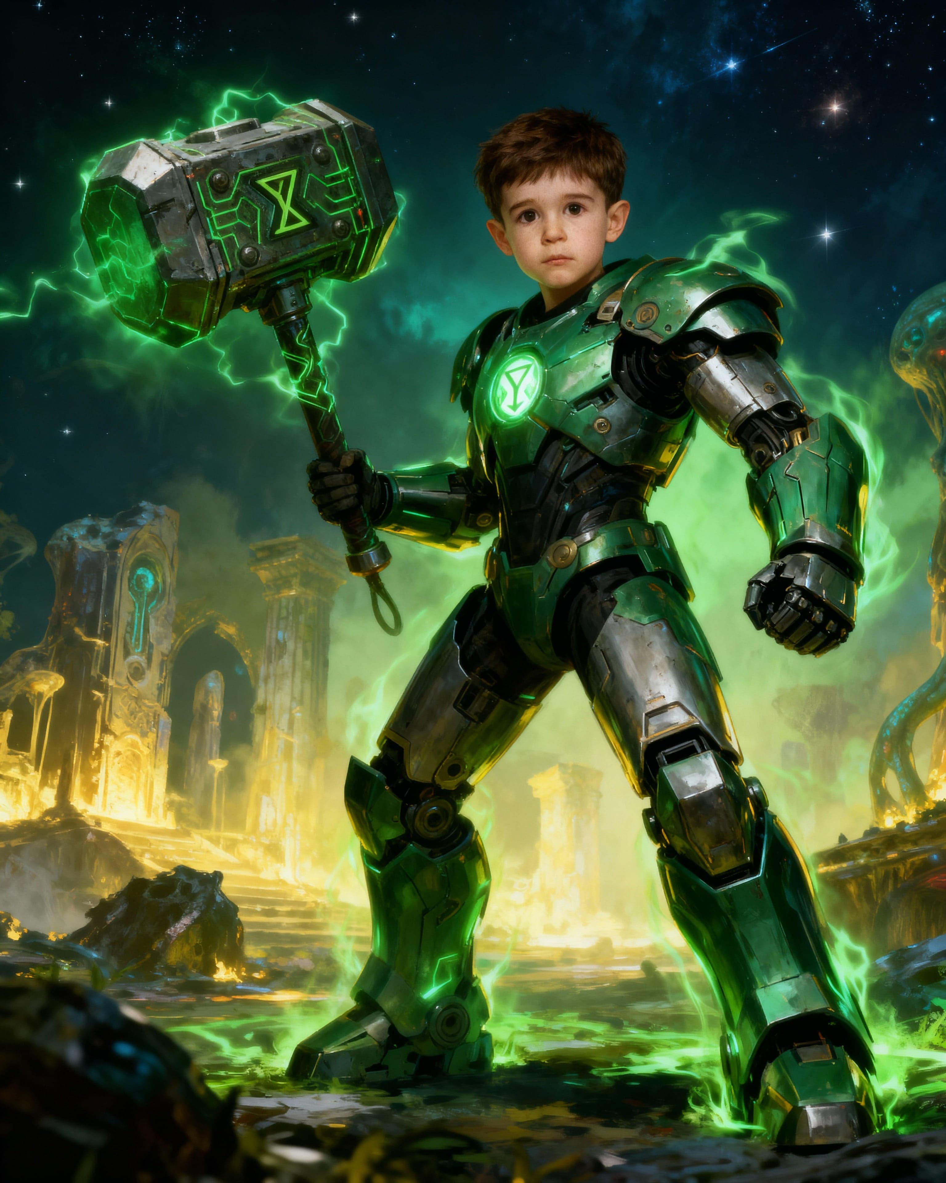 🤖 ŽALIASIS MECHA SERGĖTOJAS