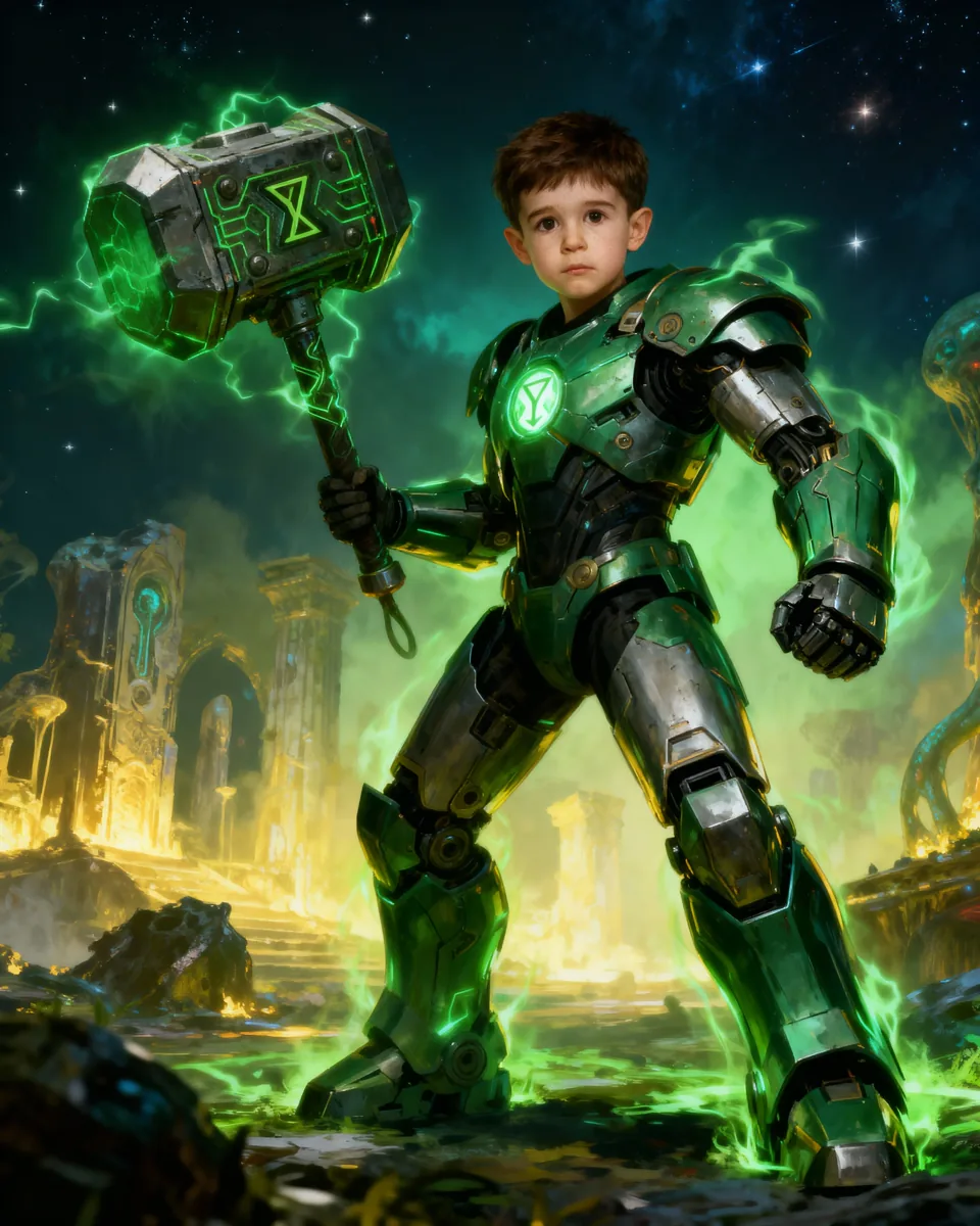 🤖 GREEN MECHA GUARDIAN